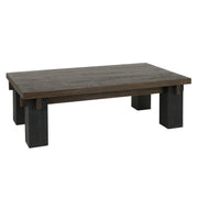 Duncan Coffee Table - Suede Brown/Carbon Black