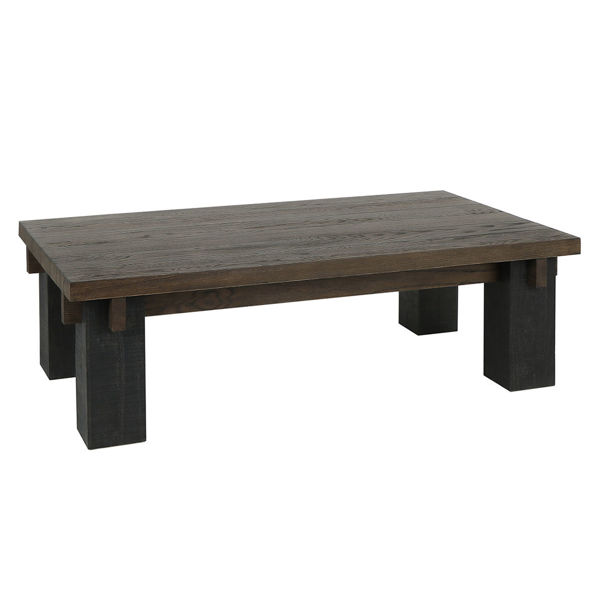 Duncan Coffee Table - Suede Brown/Carbon Black