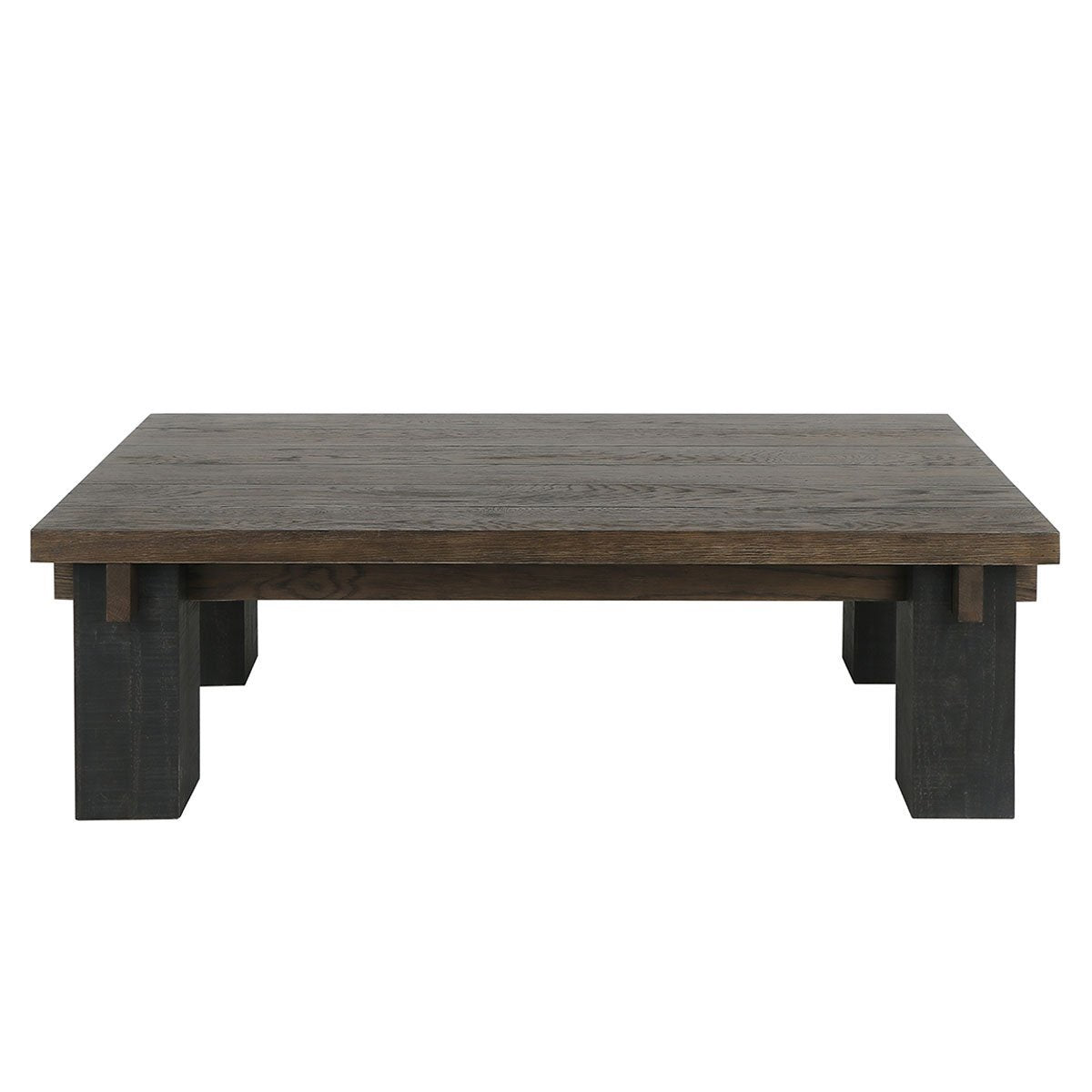 Duncan Coffee Table - Suede Brown/Carbon Black