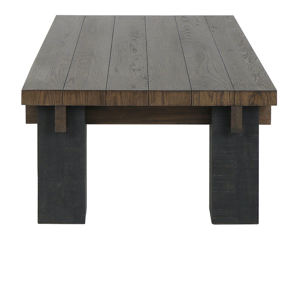 Duncan Coffee Table - Suede Brown/Carbon Black