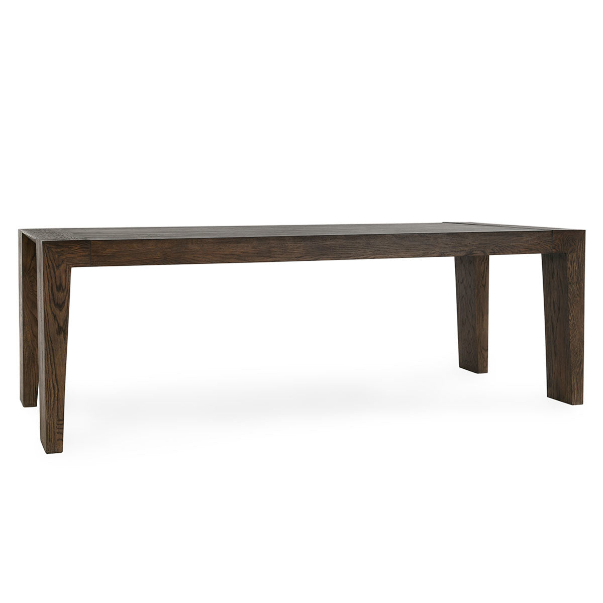 Troy Dining Table - Suede Brown - Antique Brown