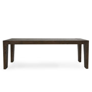 Troy Dining Table - Suede Brown - Antique Brown