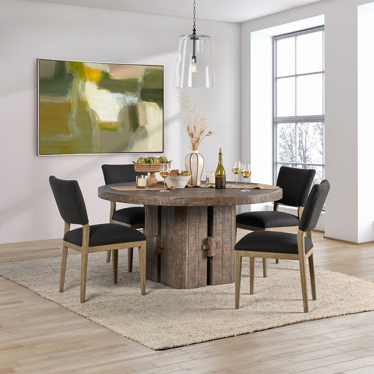 Rosemount Dining Table - Aged Brown