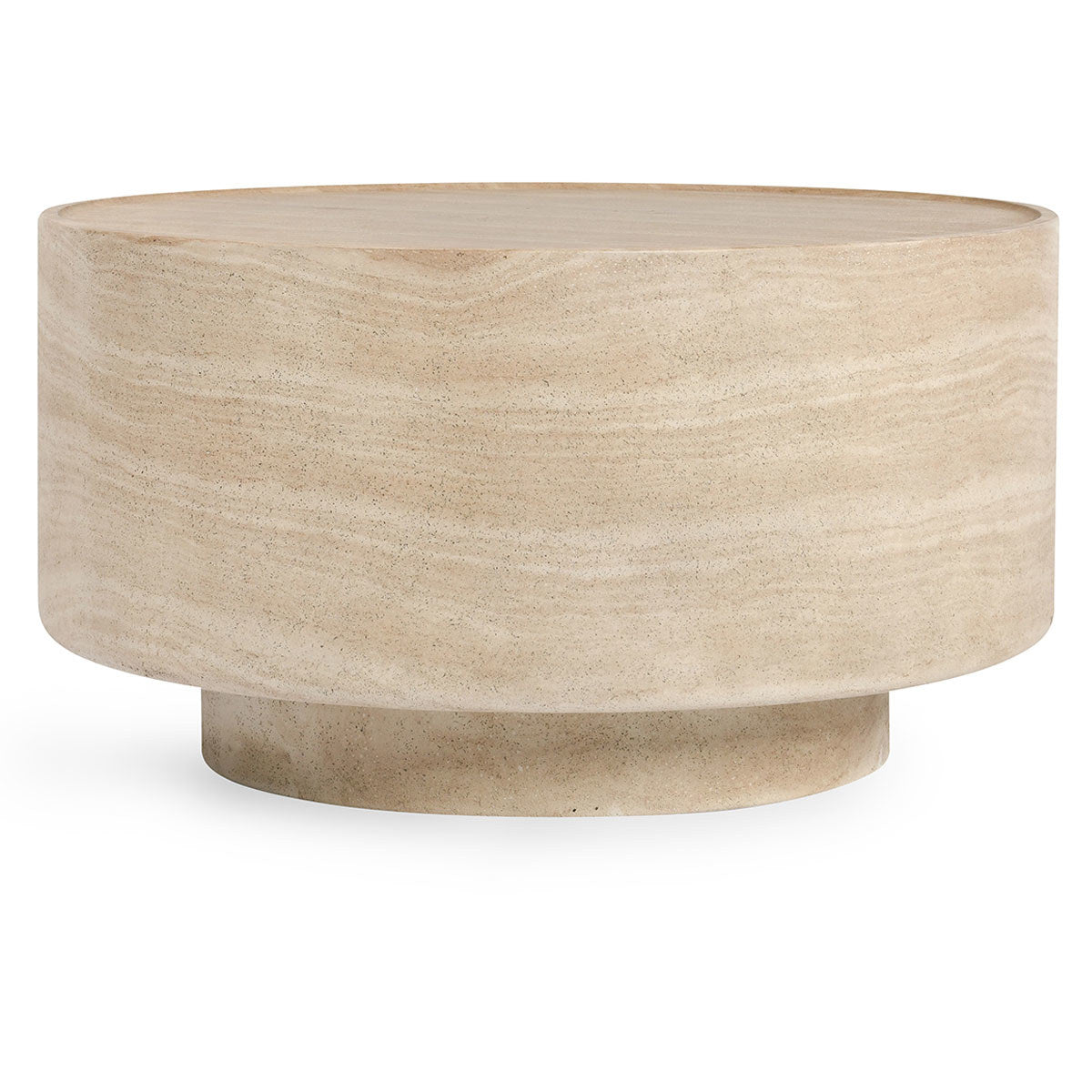Mckenna Outdoor Coffee Table - Beige - Travertine
