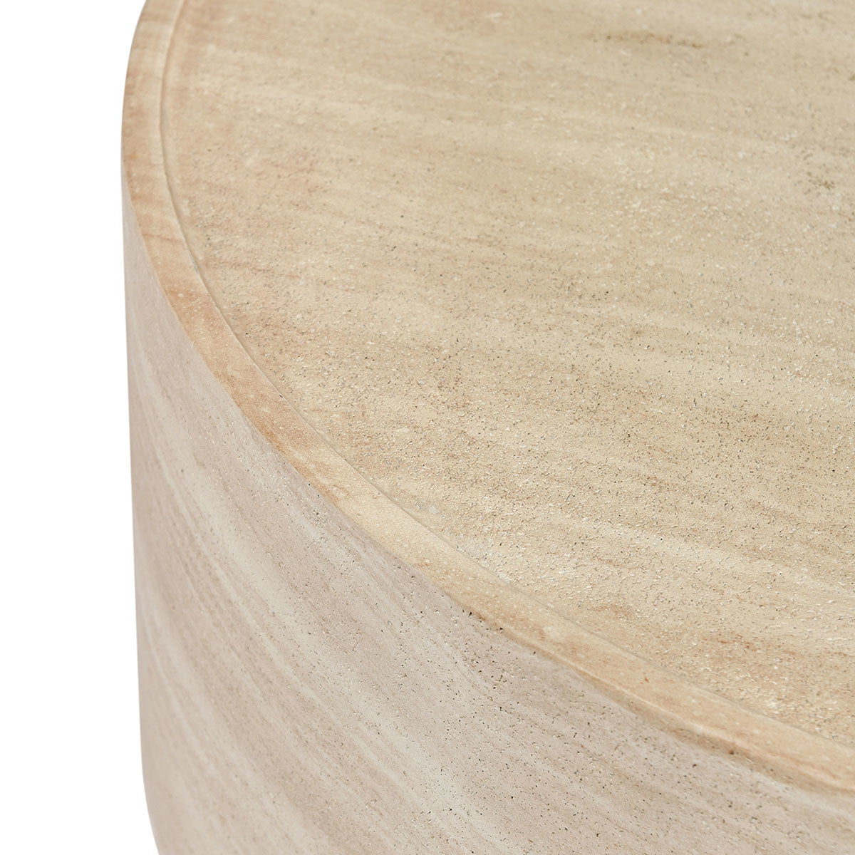 Mckenna Outdoor Coffee Table - Beige - Travertine