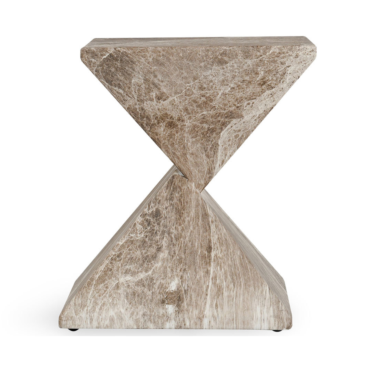 Adler Outdoor Accent Table - Brown/Ivory