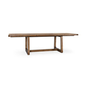 Lyra 86"-110" Extendable Dining Table - Smoke Brown
