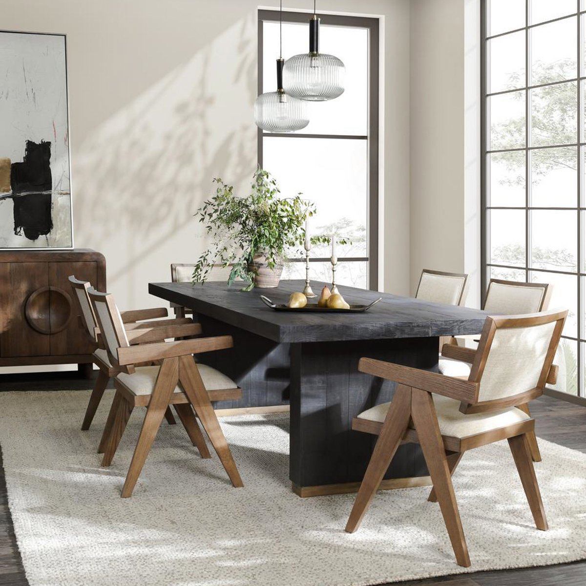 Lynx Dining Table - Carbon Black