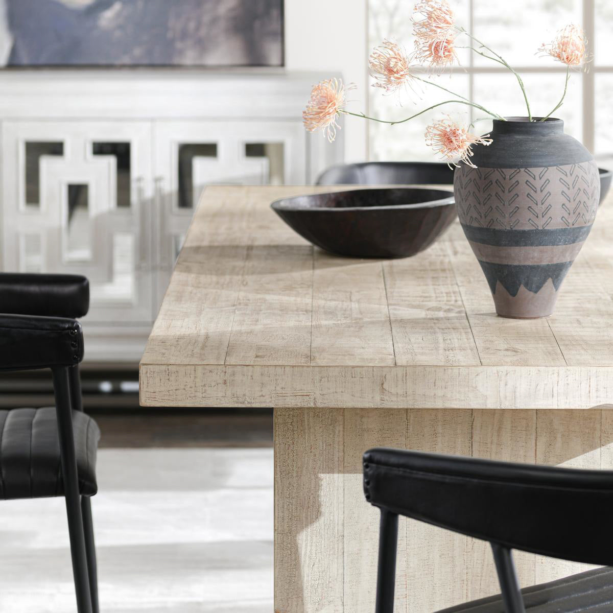 Lynx Dining Table - Antique White