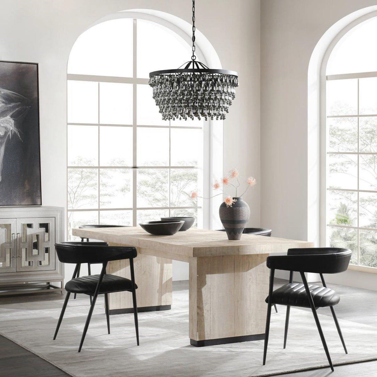 Lynx Dining Table - Antique White