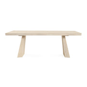 Sanford Dining Table - Cream Washed
