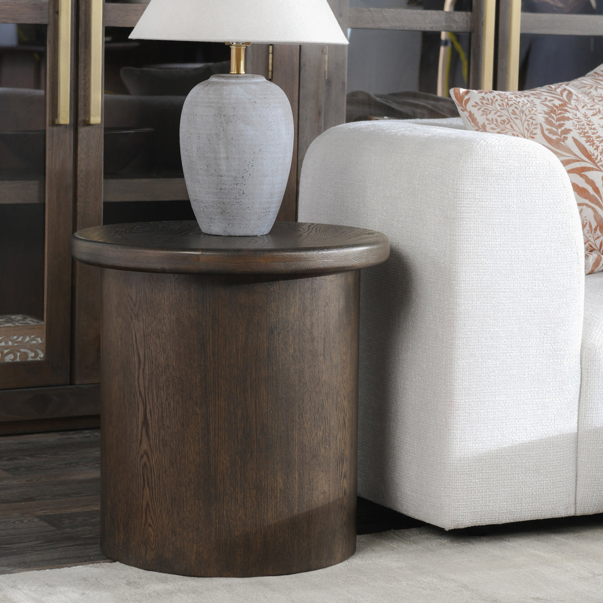 Runa Oak Veneer 22" End Table