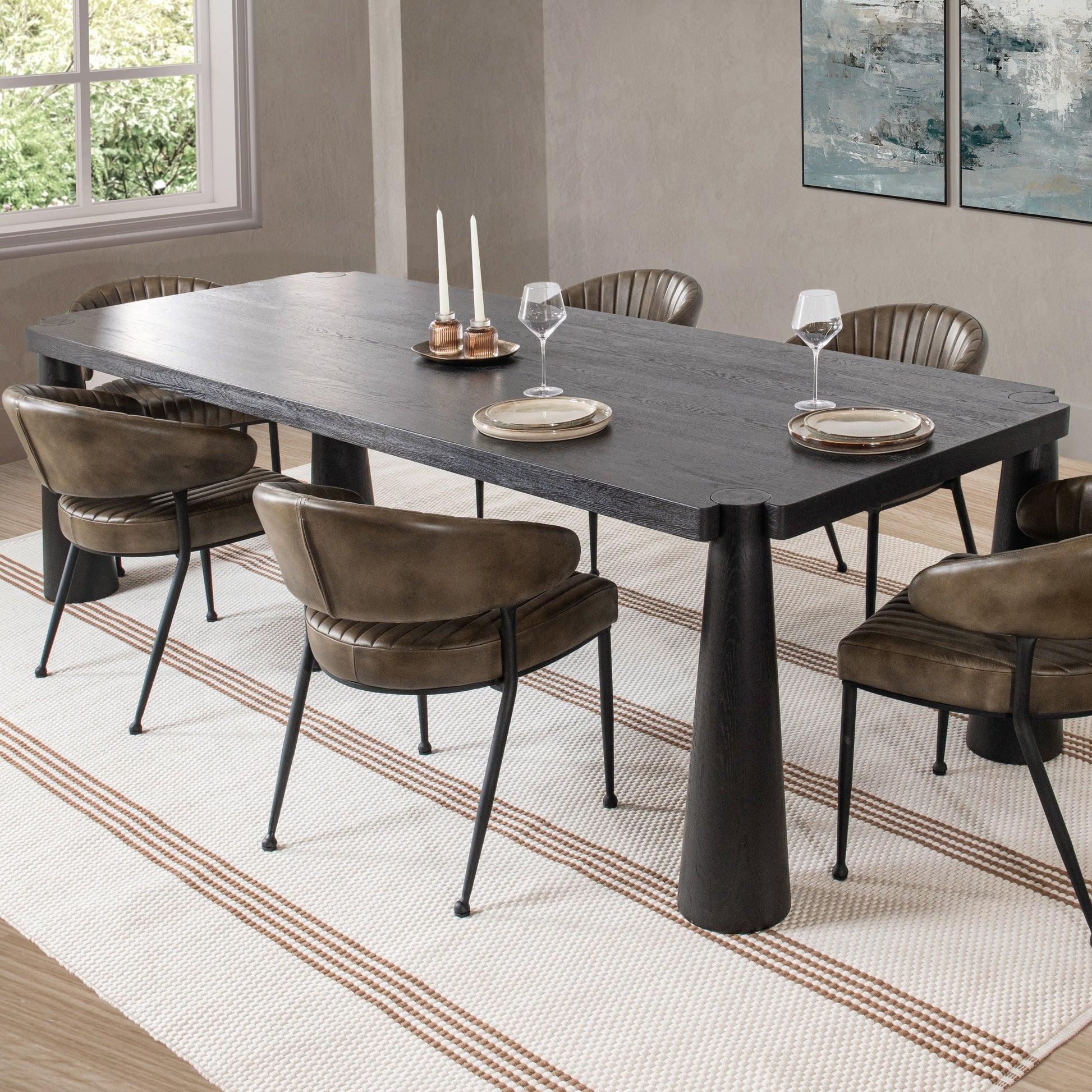 Atrop Dining Table - Ink Black
