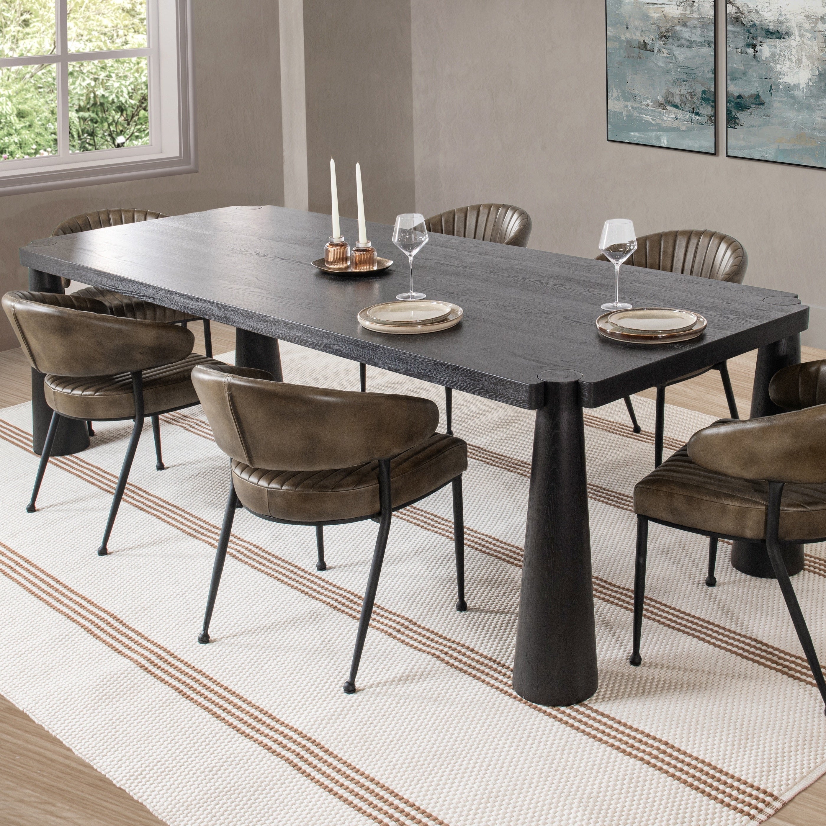 Atrop Dining Table - Ink Black