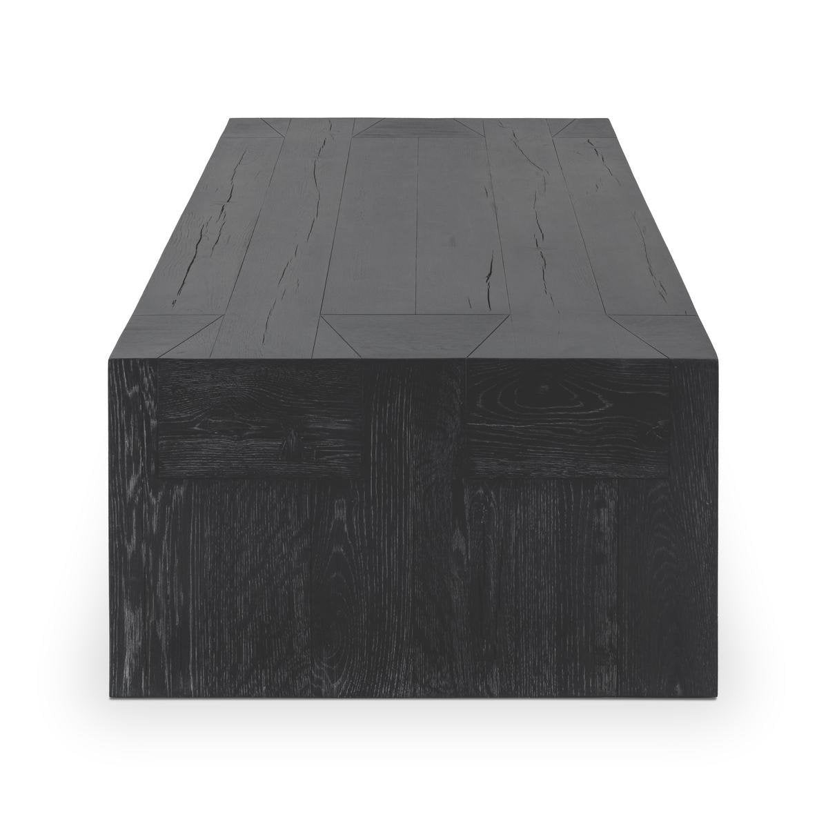 Bristol Solid Wood Rectangle Coffee Table - Black