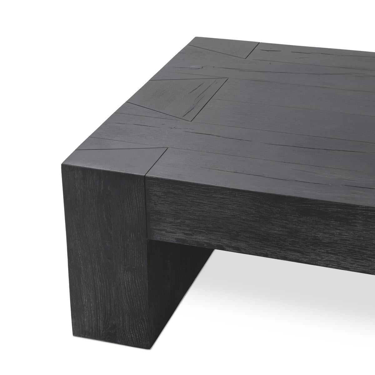 Bristol Solid Wood Rectangle Coffee Table - Black