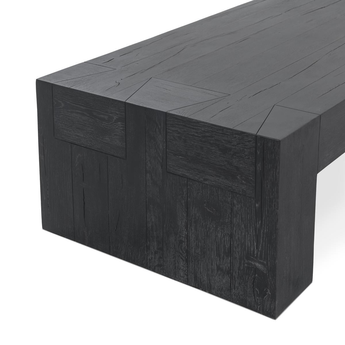 Bristol Solid Wood Rectangle Coffee Table - Black