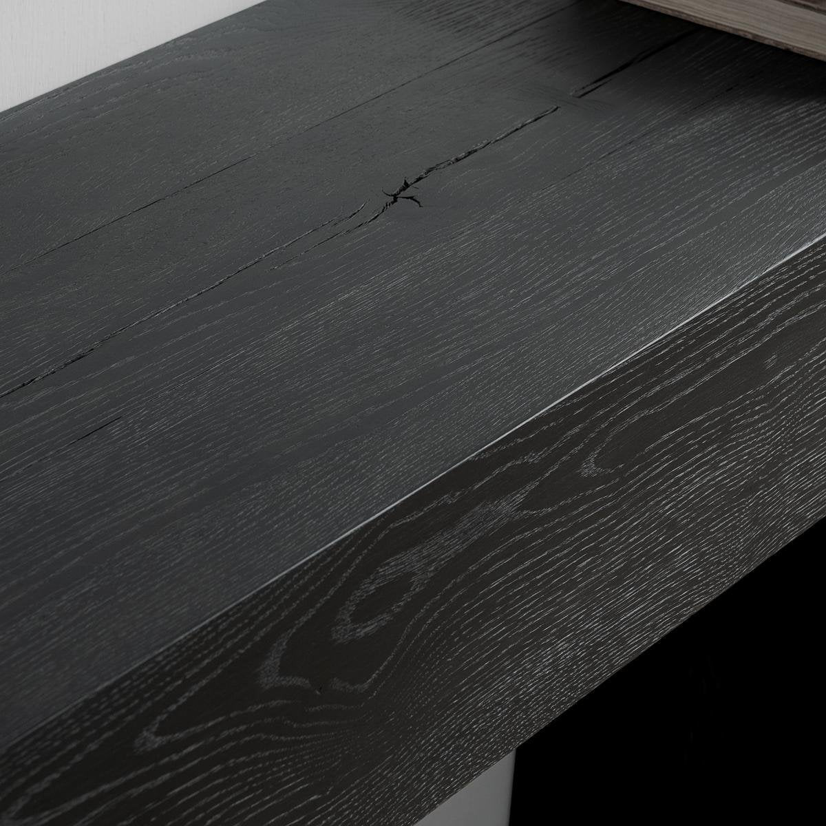 Bristol Solid Wood Rectangle Console Table - Black