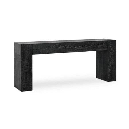 Bristol Solid Wood Rectangle Console Table - Black