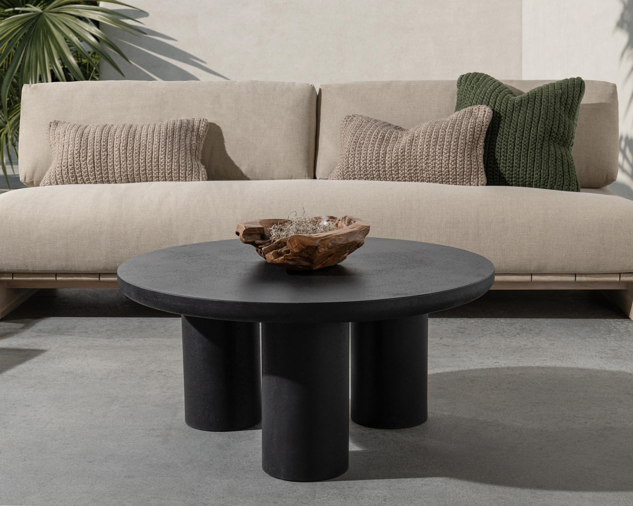 Anzio Outdoor Coffee Table - Black