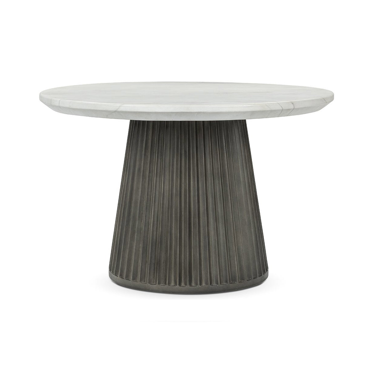 Caspia Outdoor Dining Table - Snowdrift White/Black