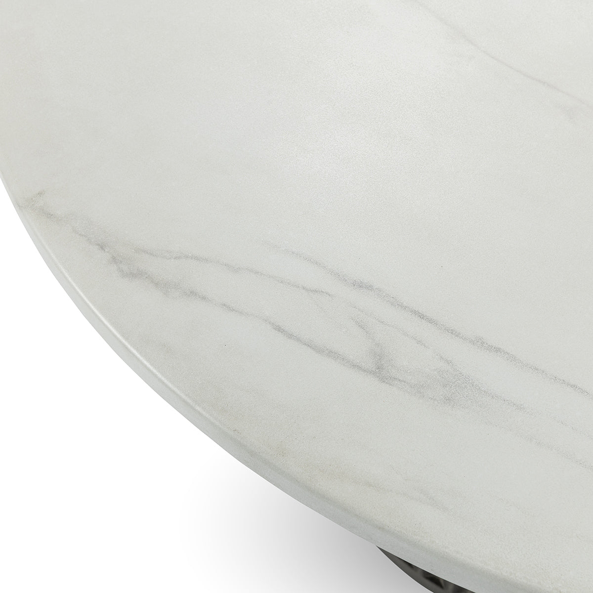 Caspia Outdoor Dining Table - Snowdrift White/Black