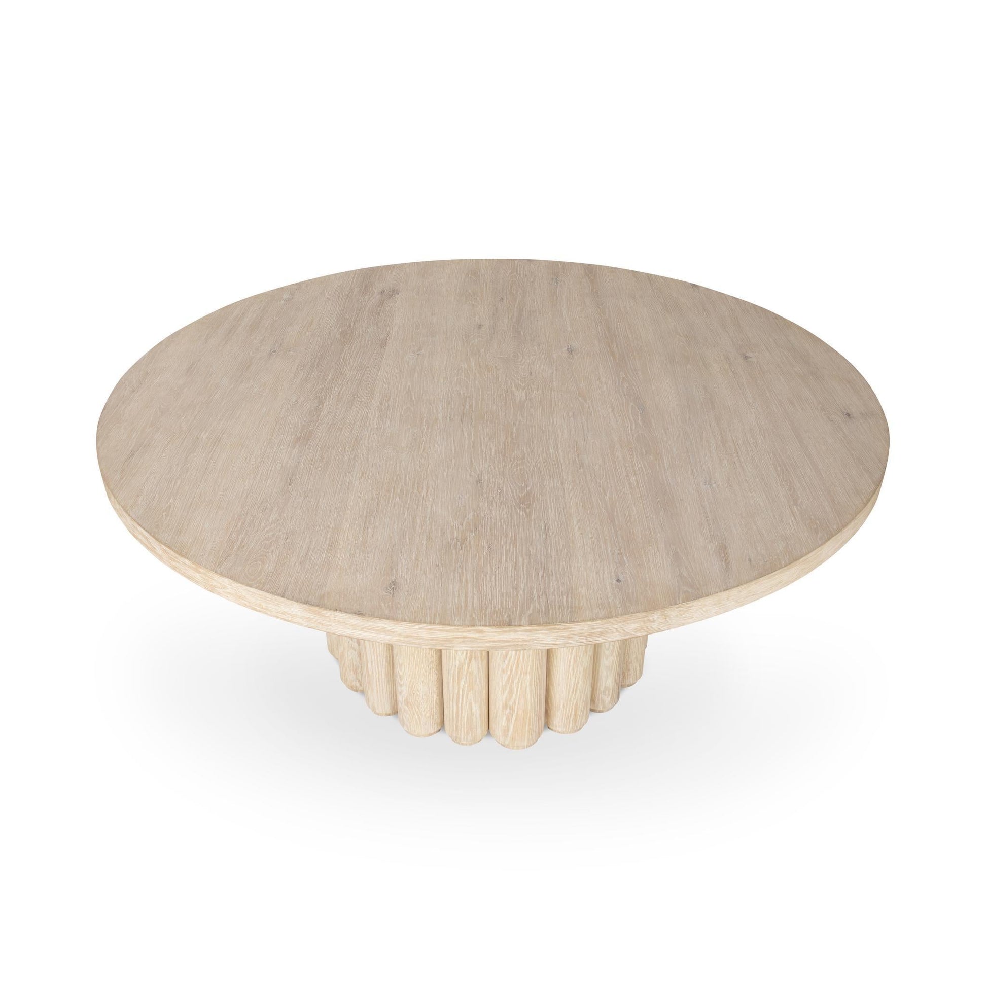 Tiber Dining Table - Cream Washed - 70