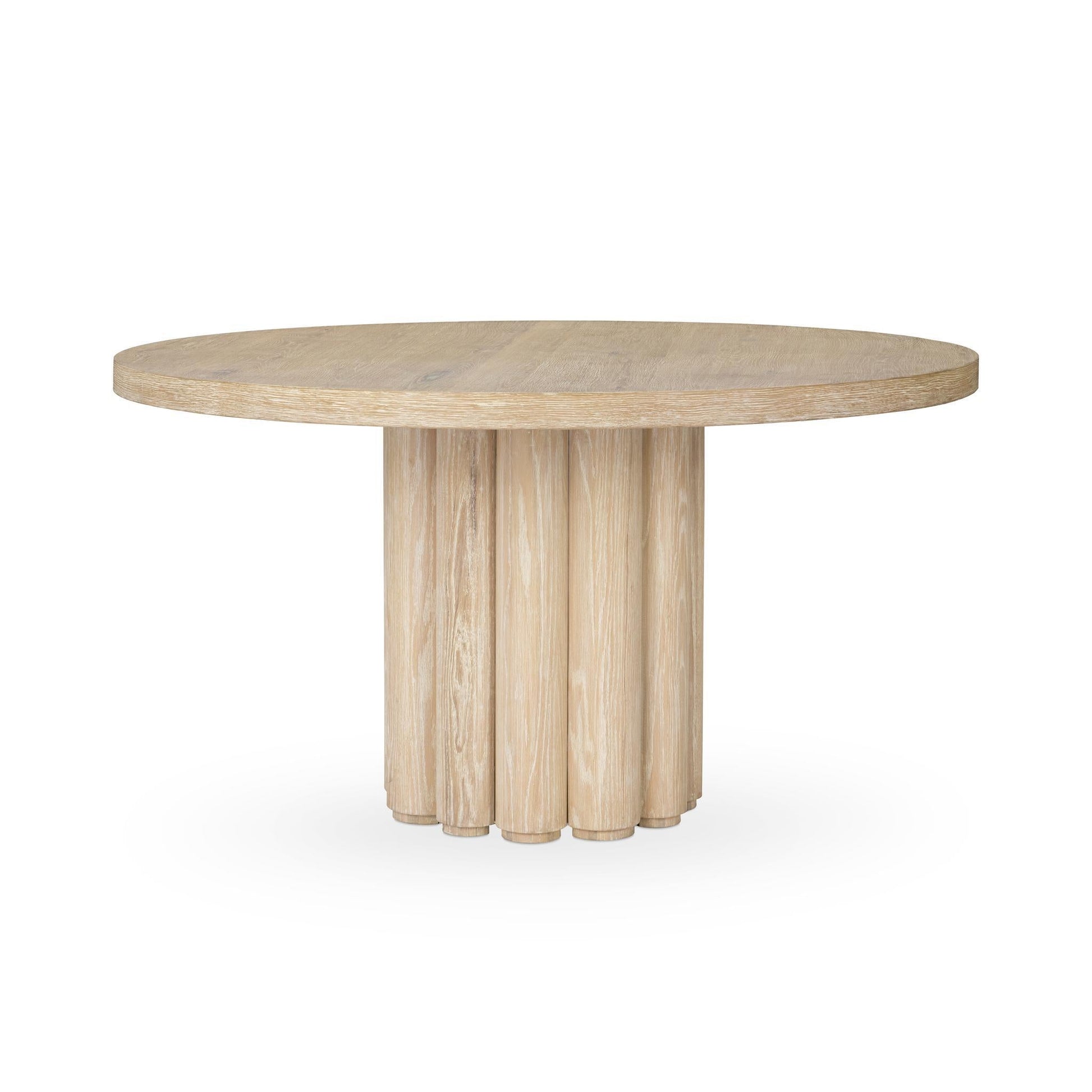 Tiber Dining Table - Cream Washed - 70