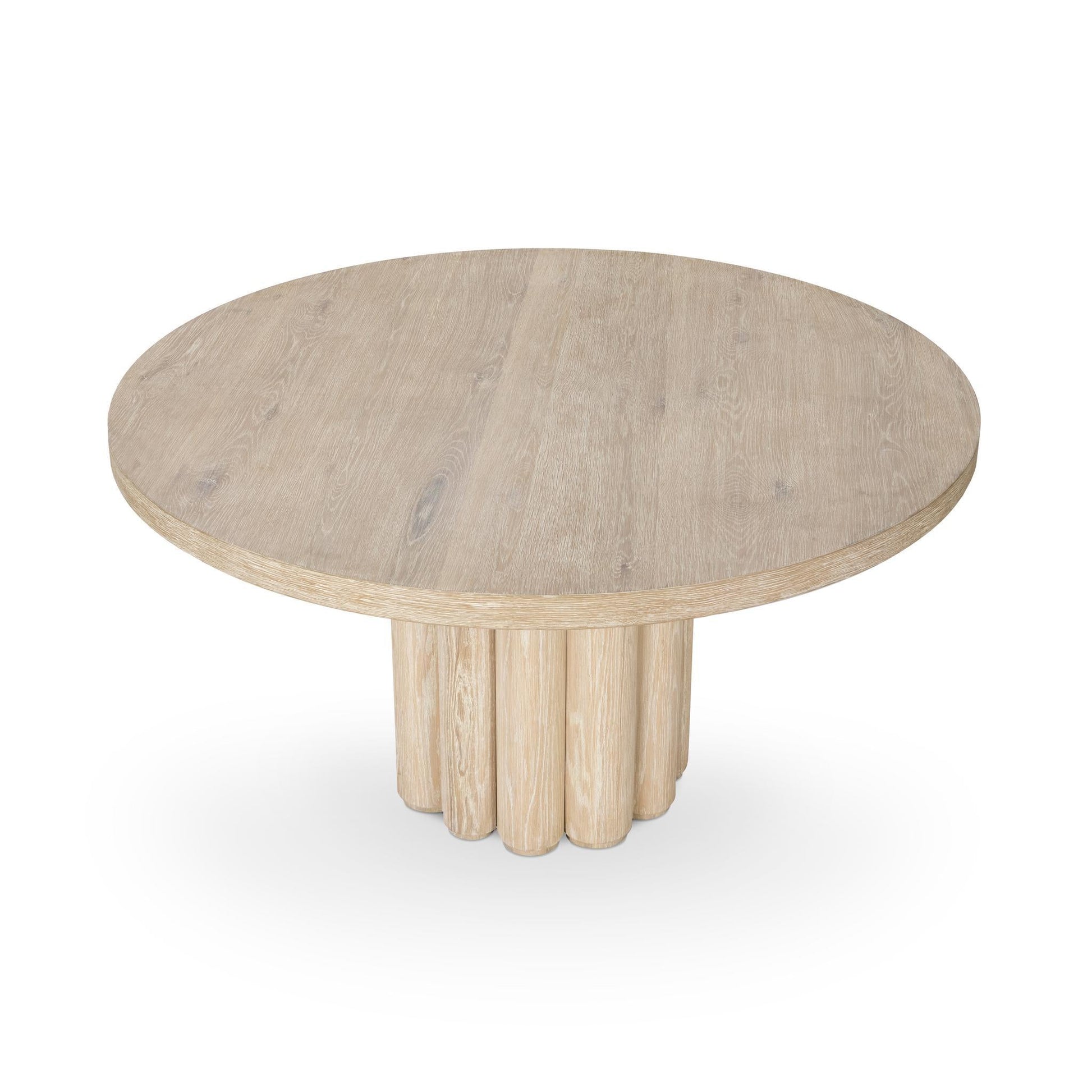 Tiber Dining Table - Cream Washed - 70