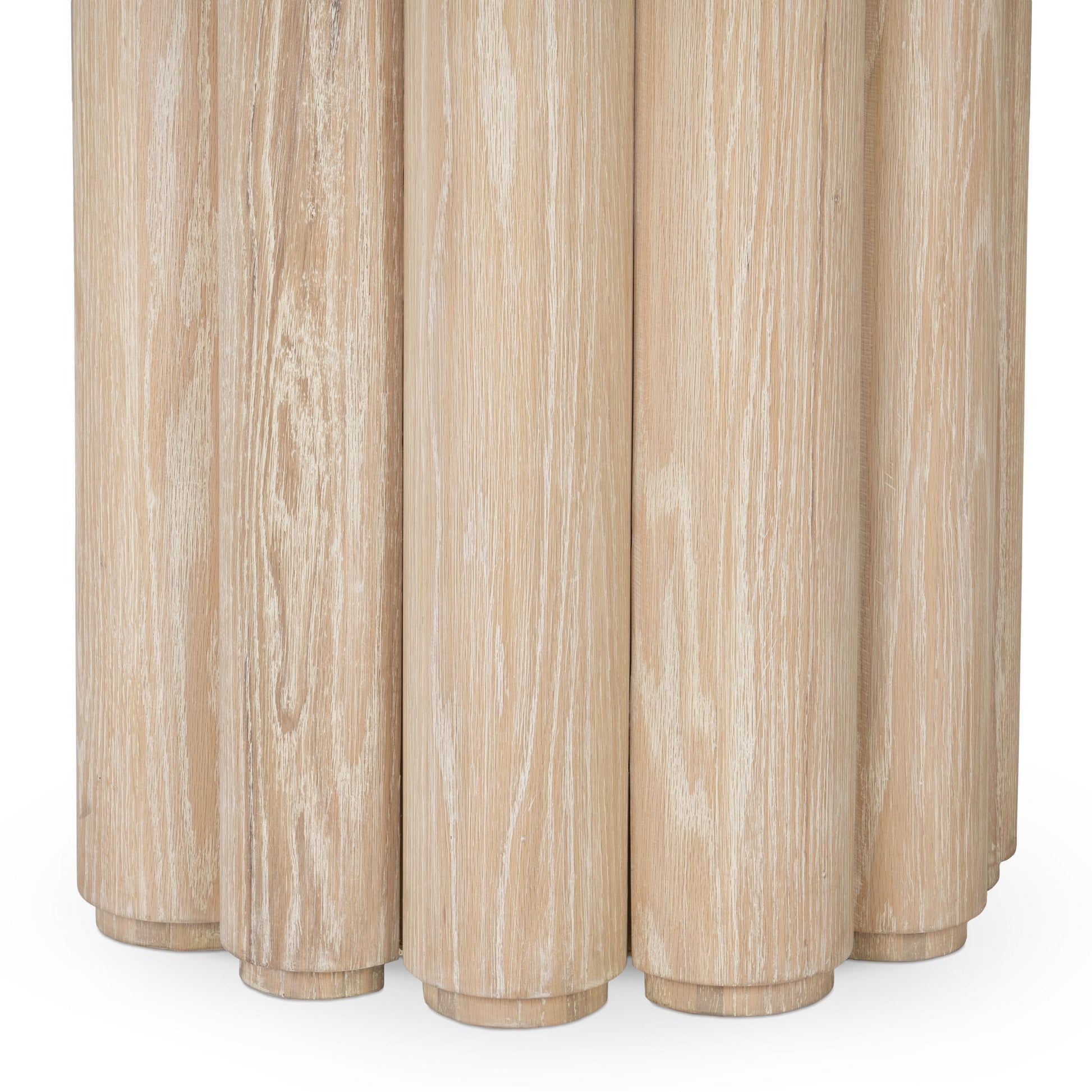 Tiber Dining Table - Cream Washed - 70