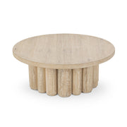 Tiber Solid Wood Round Coffee Table - 51031714
