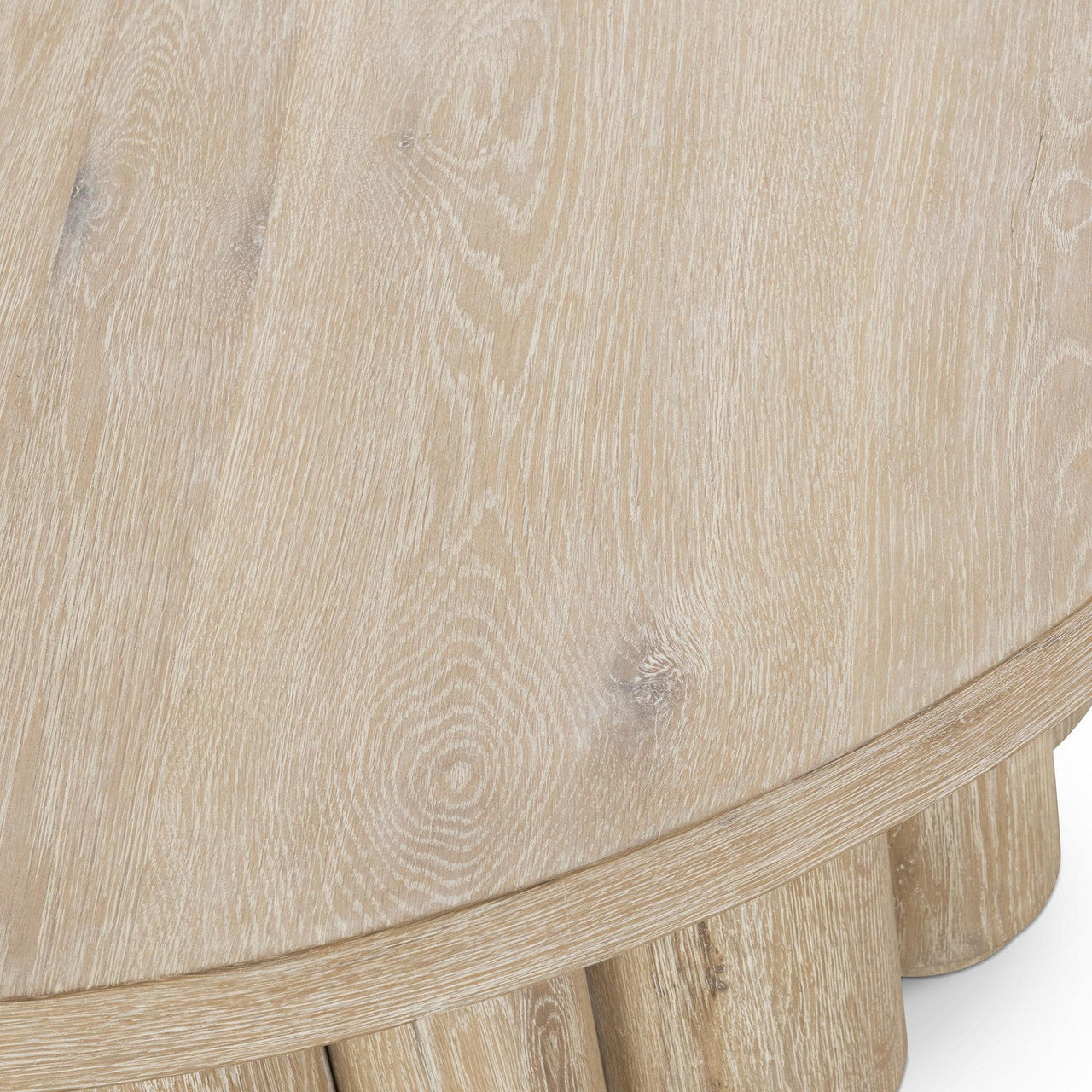 Tiber Solid Wood Round Coffee Table - 51031714