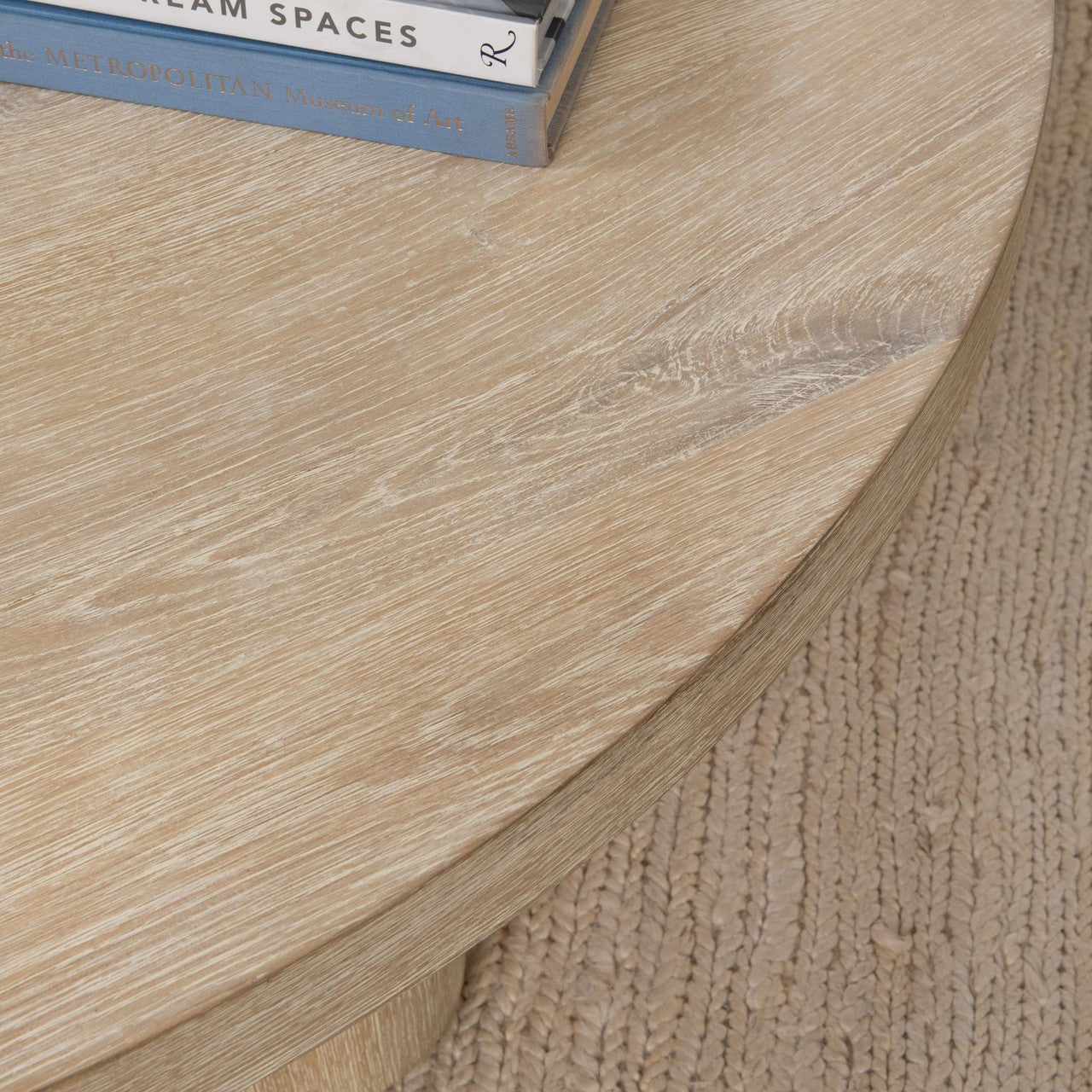 Tiber Solid Wood Round Coffee Table - 51031714