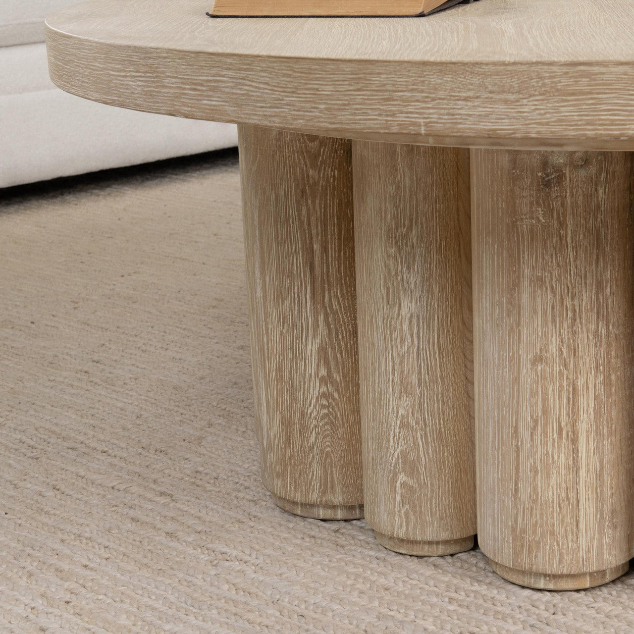 Tiber Solid Wood Round Coffee Table - 51031714