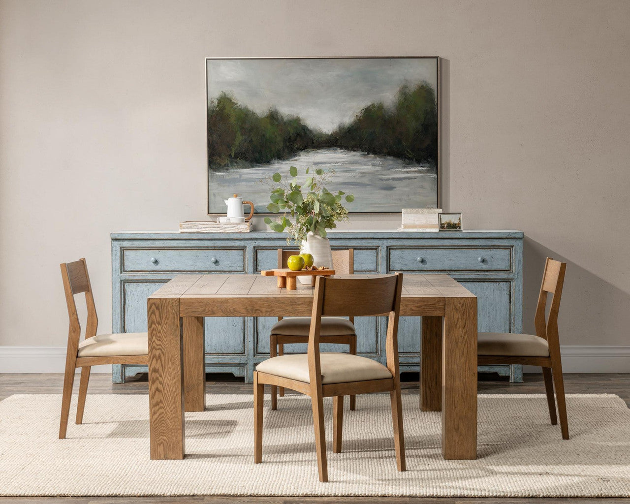 Gilcrest Solid Wood Square Dining Table