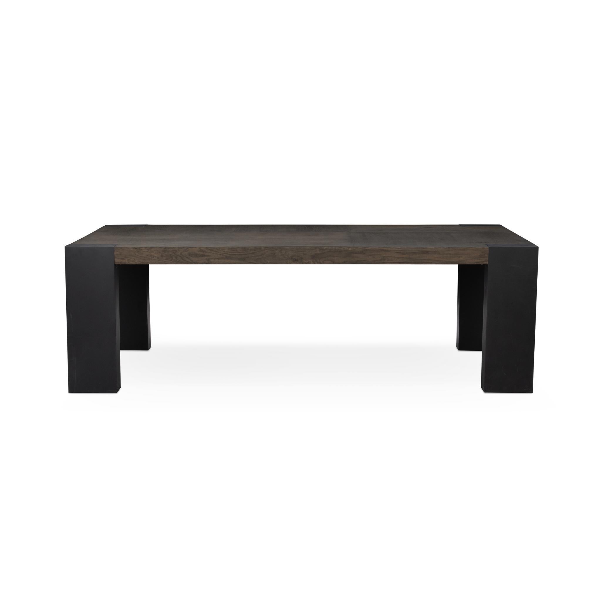 Deaven Dining Table - Toasted Brown