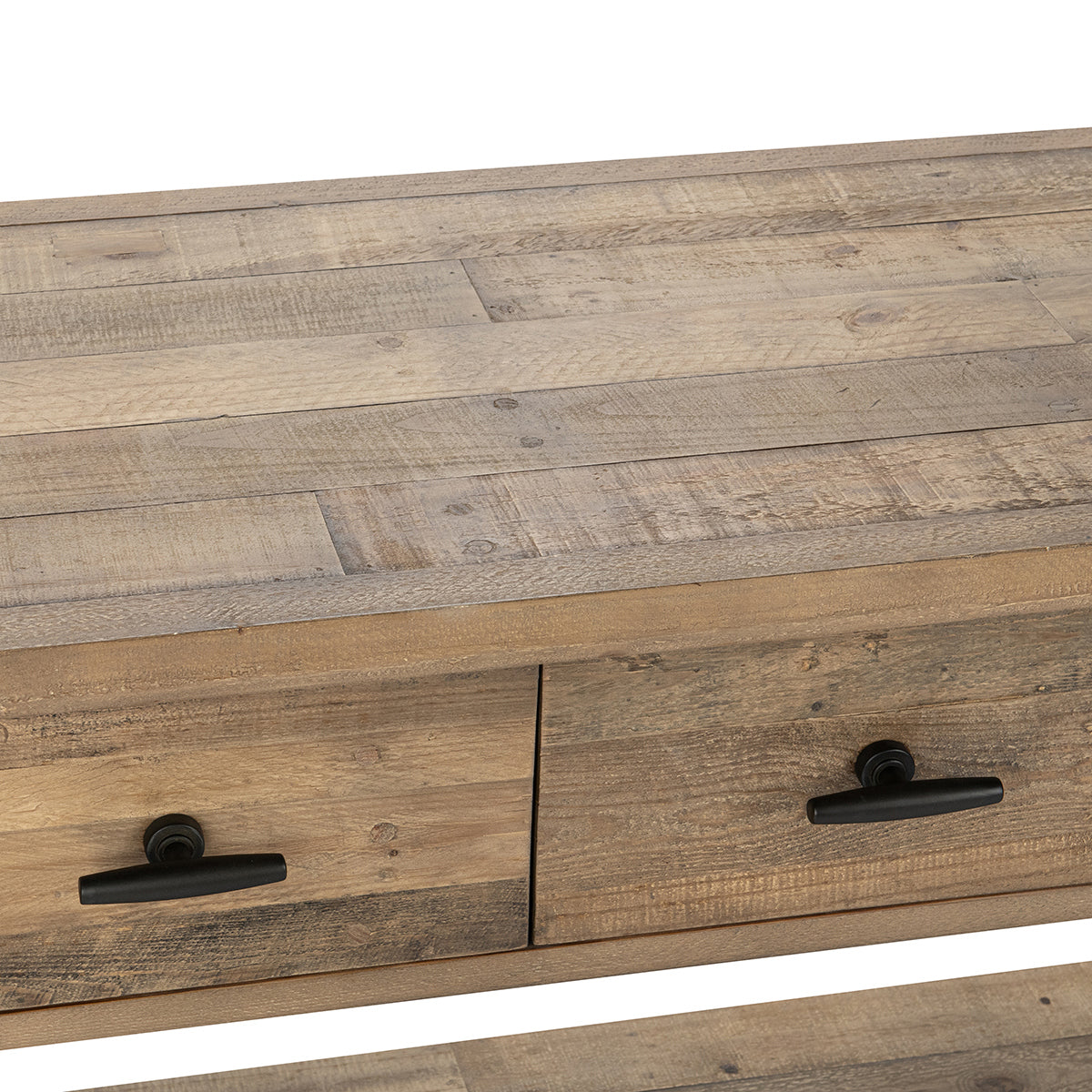 Talladega 5 Drawer Console Table - Natural Pine