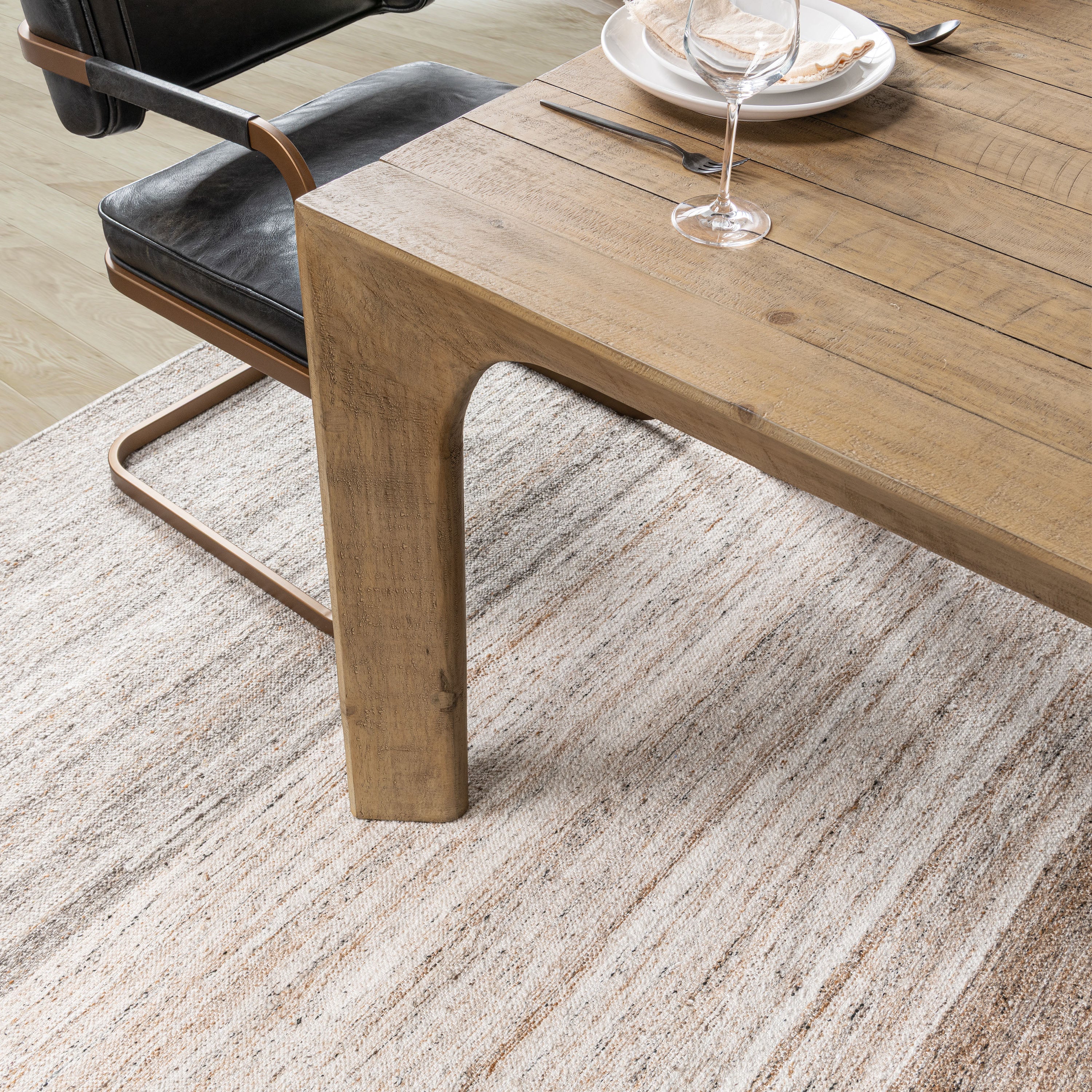 Crest Dining Table - Warm Natural - 78"