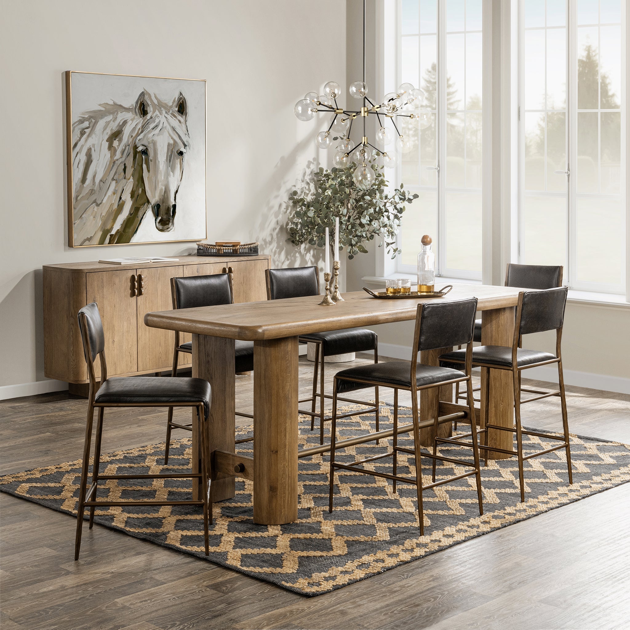 Tacoma Counter Table - Tawny Brown - 92" L