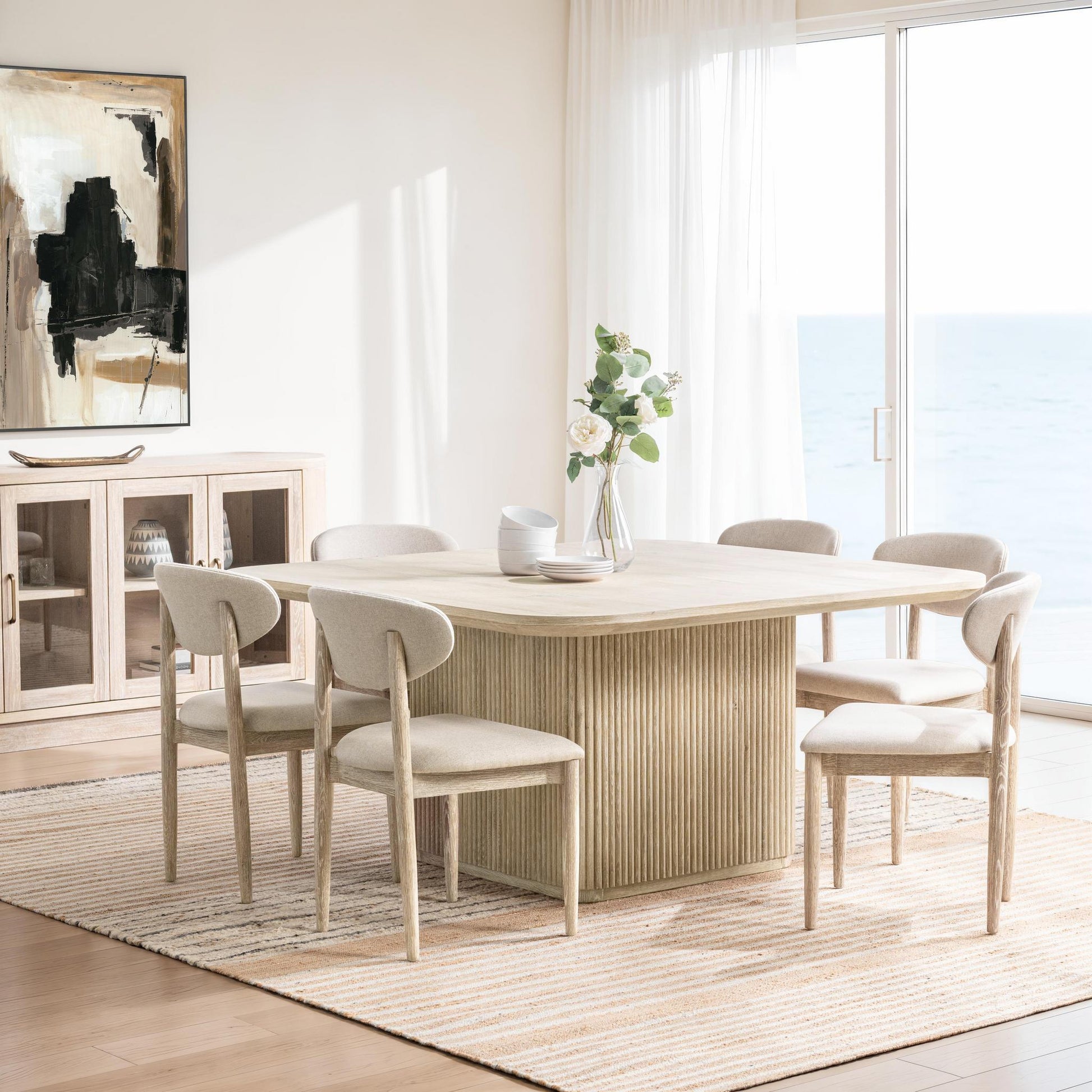Vander Dining Table - Cream Washed