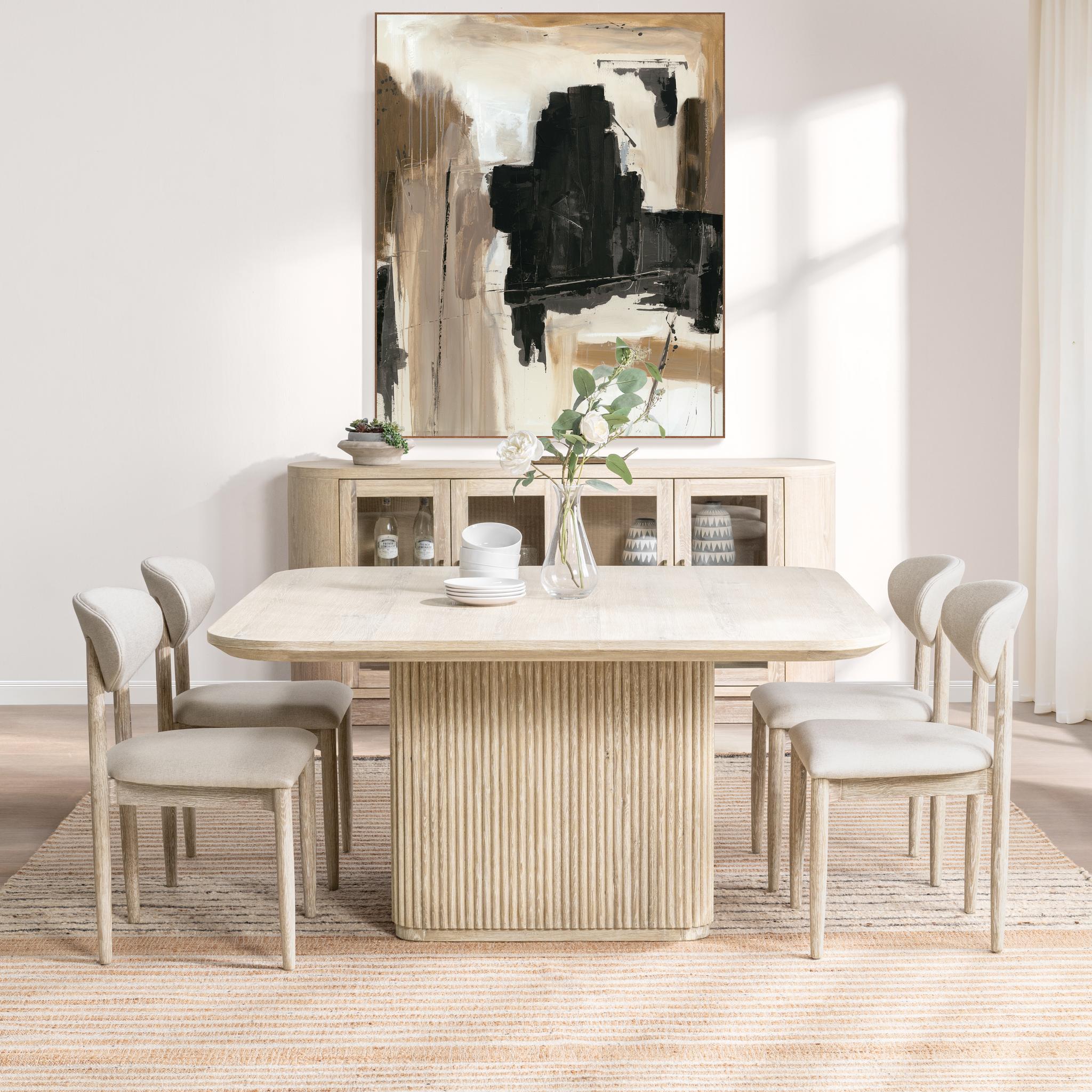 Vander Dining Table - Cream Washed