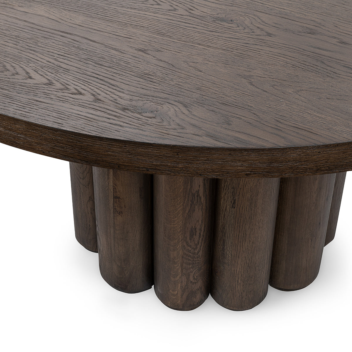 Tiber Dining Table - Toasted Brown - 55