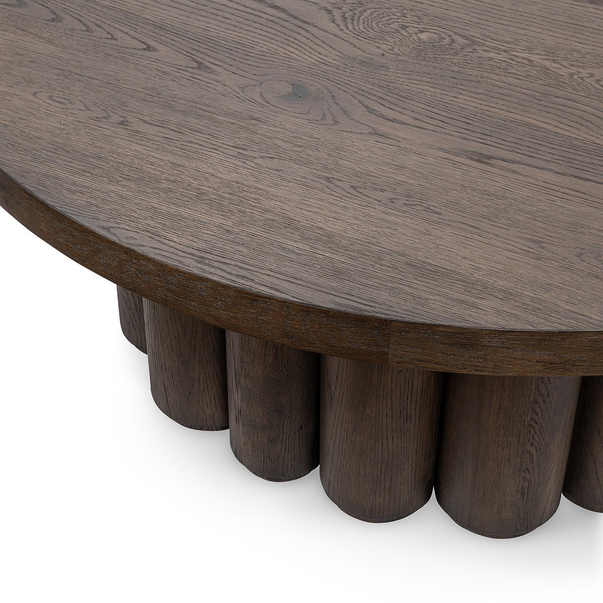 Tiber Solid Wood Round Coffee Table - 51031736