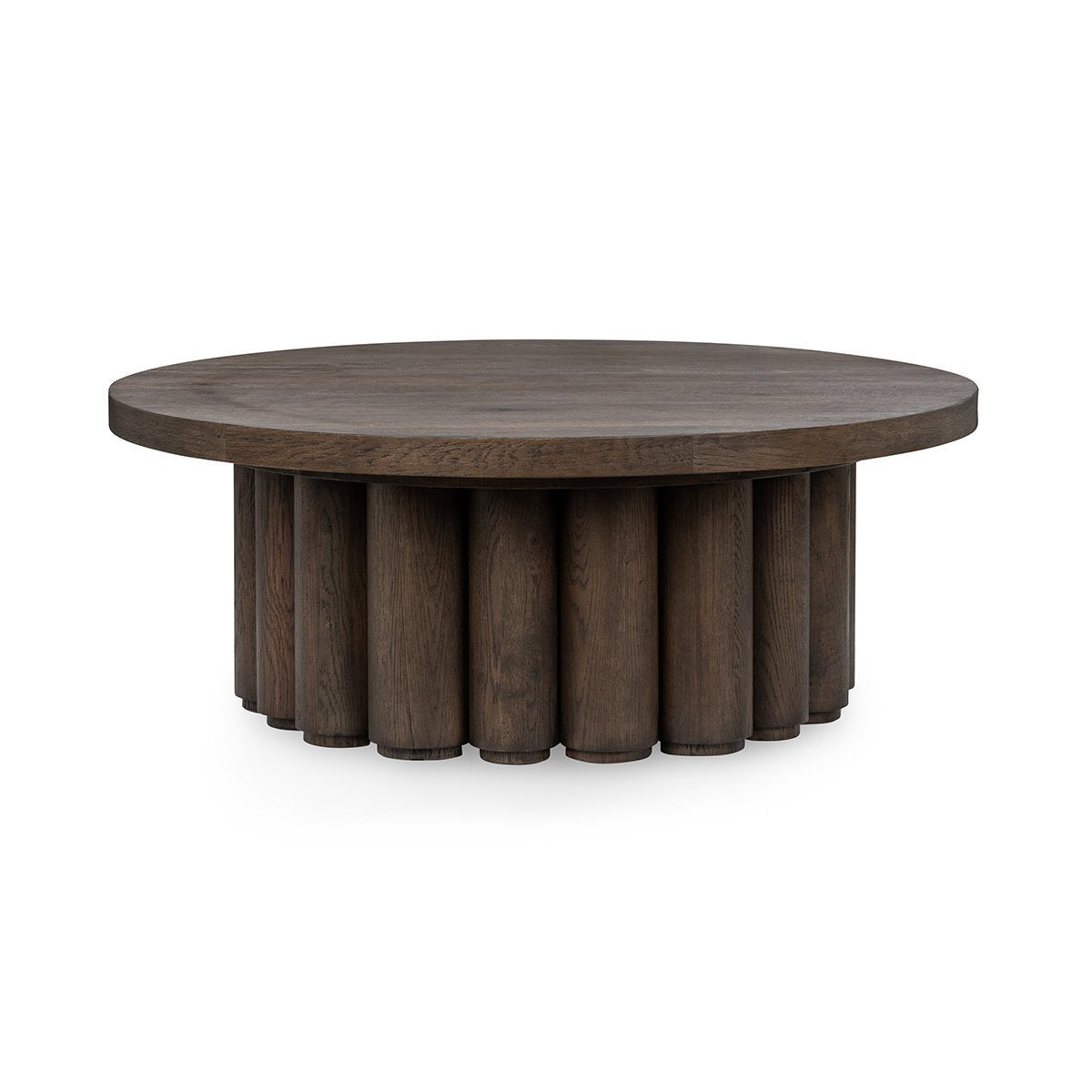 Tiber Solid Wood Round Coffee Table - 51031736