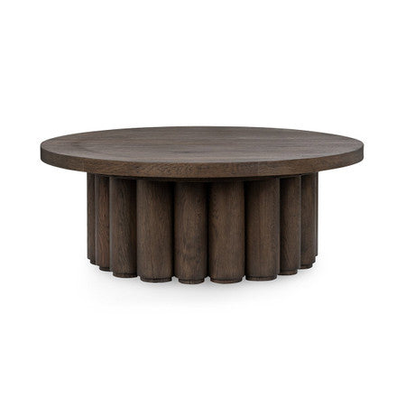 Tiber Solid Wood Round Coffee Table - 51031736
