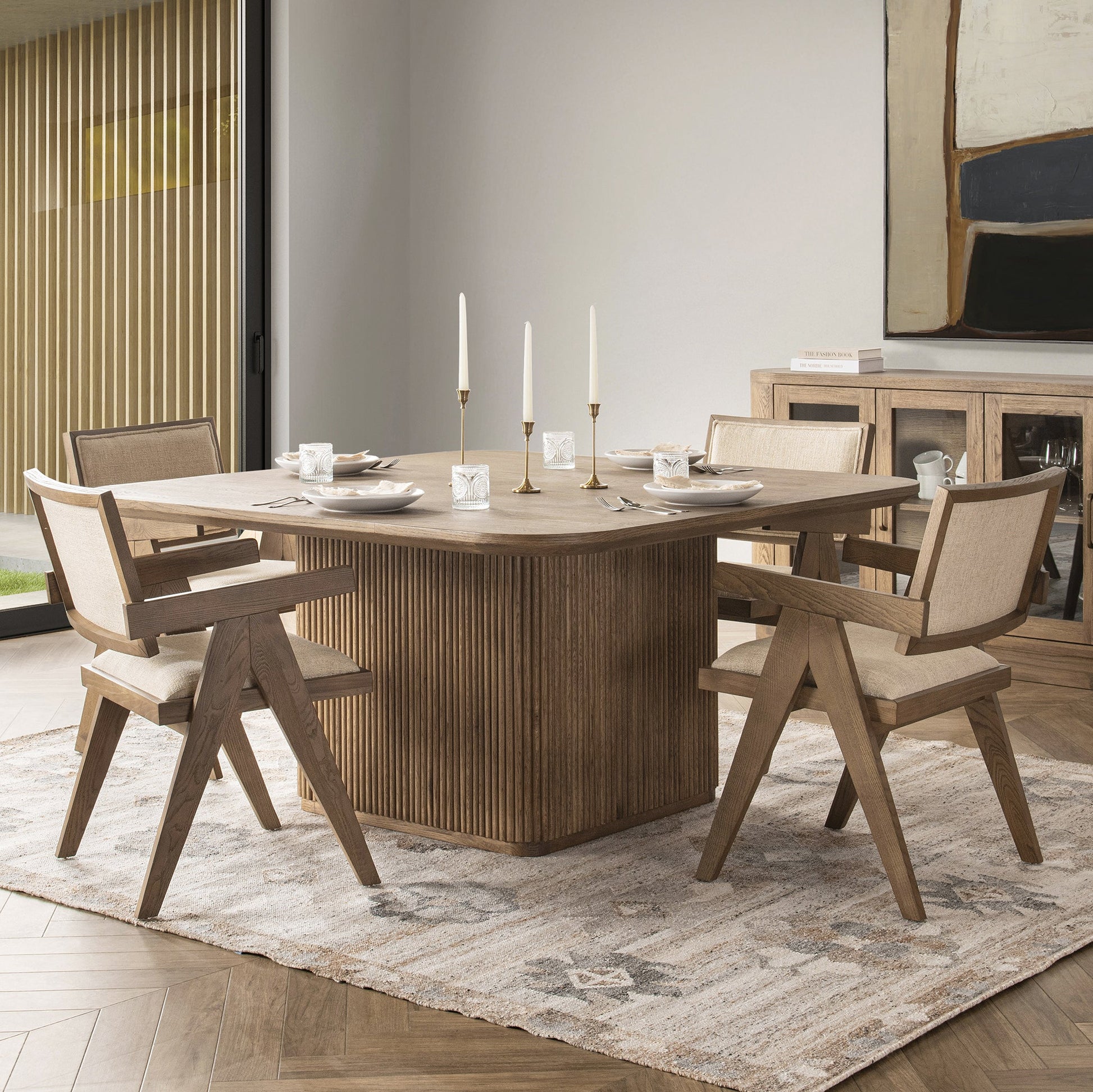 Vander Dining Table - Tawny Brown