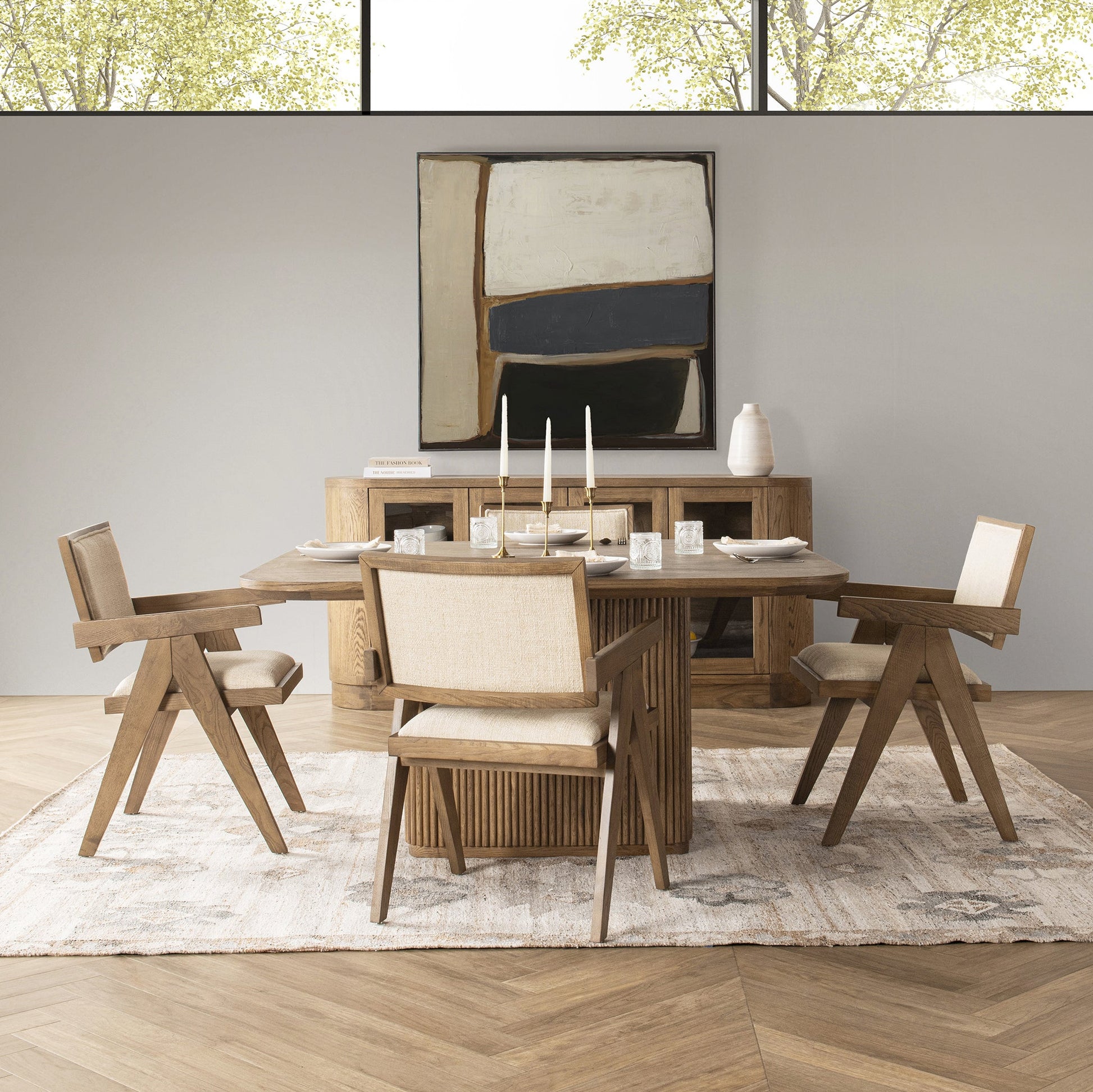Vander Dining Table - Tawny Brown