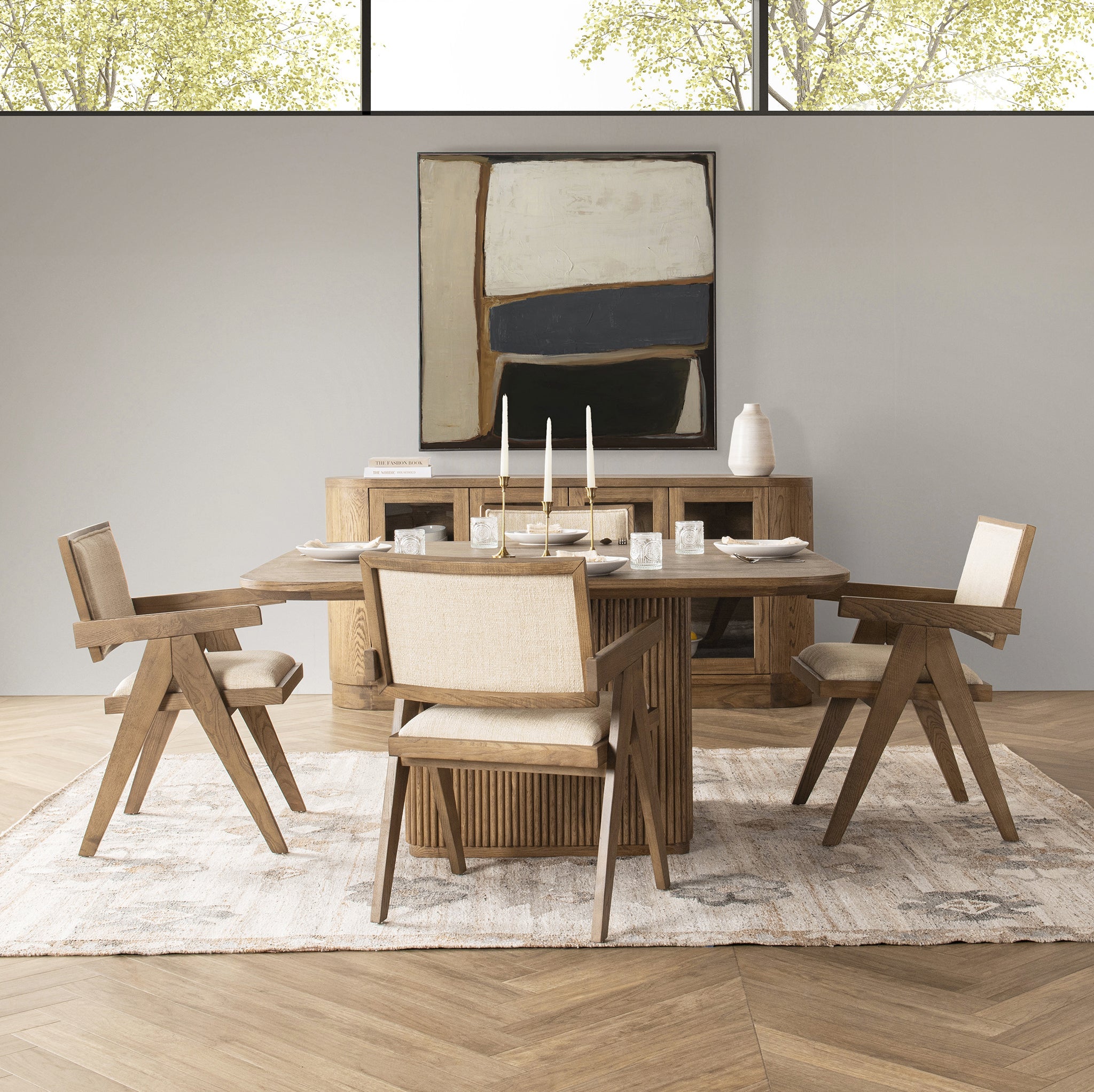 Vander Dining Table - Tawny Brown