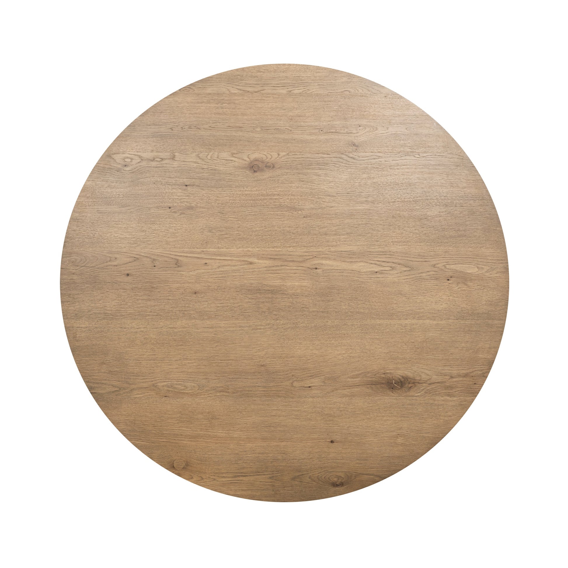 Vander Solid Wood Round Dining Table - Tawny Brown