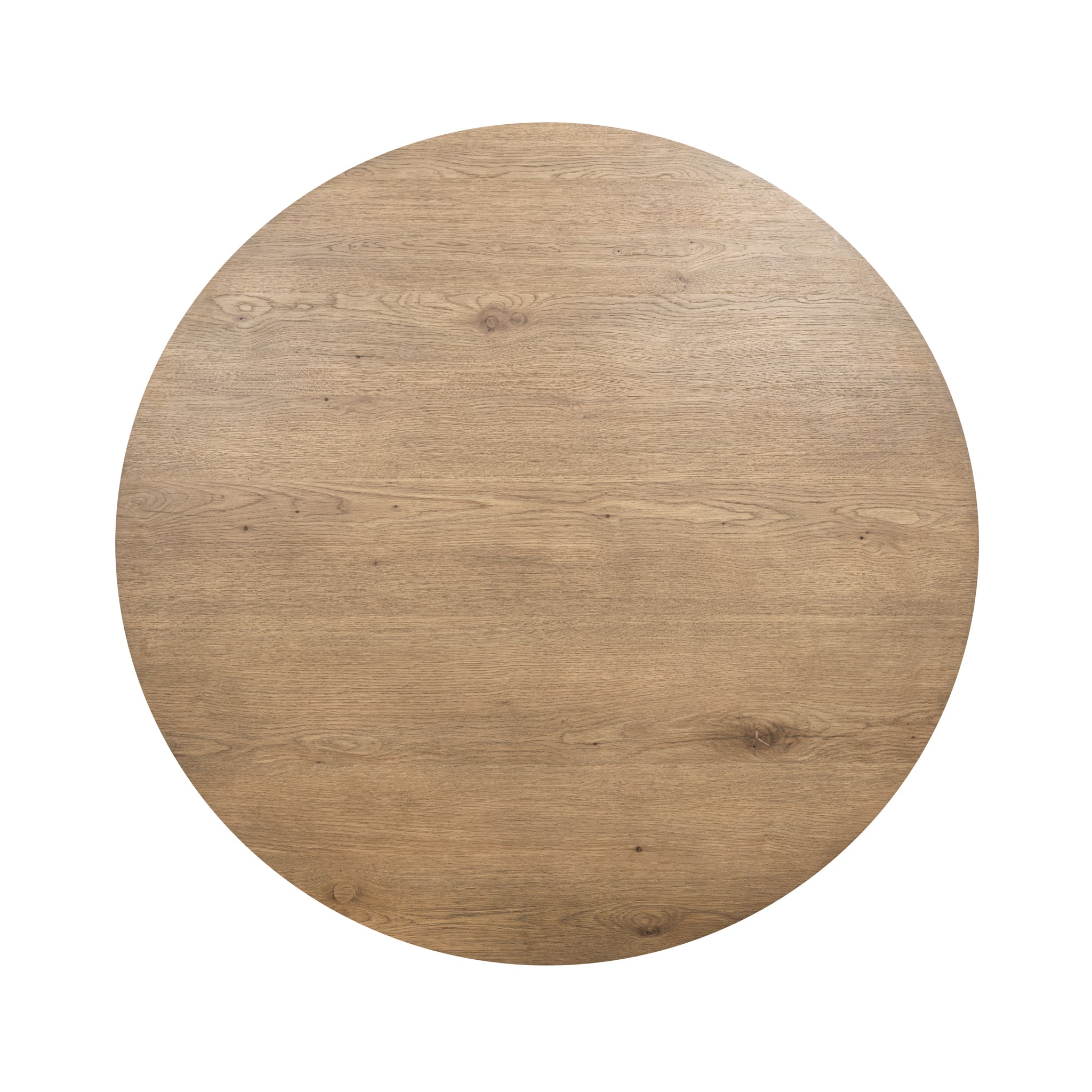 Vander Solid Wood Round Dining Table - Tawny Brown